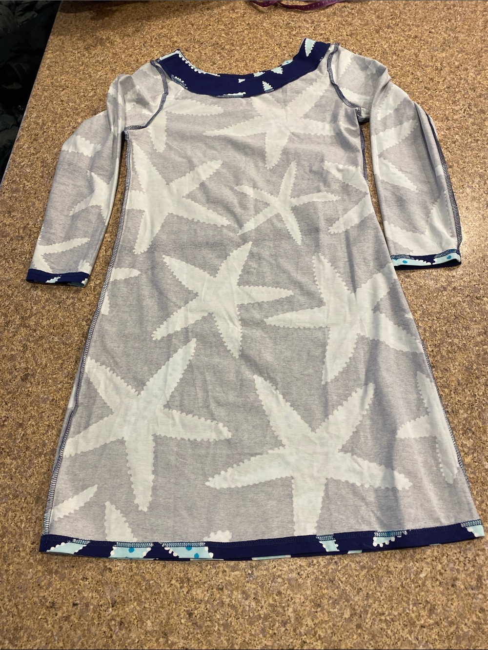 NWT AnaClare Courtney Dress Small Seastar Sea-life Starfish Ocean - Picture 11 of 16